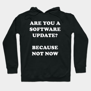 Are You A Software Update Because Not Now Hoodie